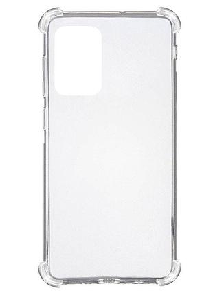 Чехол-накладка getman ease logo tpu для samsung galaxy a72 4g / galaxy a72 5g , прозрачный защитный кейс с усиленными углами