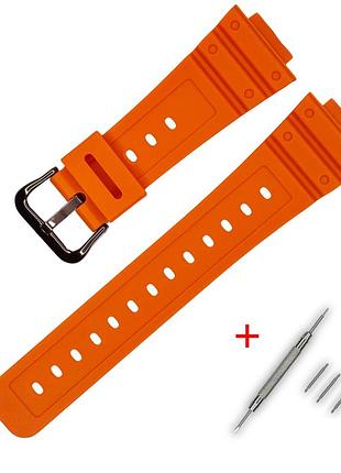 Ремінець для casio g-shock dw-5600 b orange bk