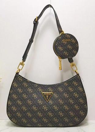 Женская сумочка на плечо guess (h7-13) brown
