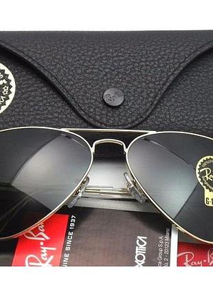 Мужские солнцезащитные очки ray ban aviator 3025 (112) lux