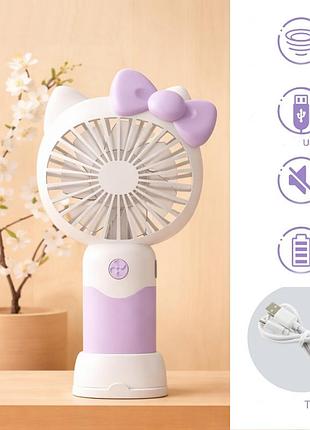 Мини-вентилятор ручной mini fan sd-89, с подставкой, 3 режима