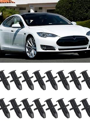 Клипса крепления защиты двигателя и днища tesla model 3 y s x oem 1128034-00-b 112803400b 8мм пистон бампера брызгозащита и др