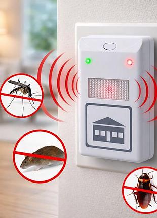 Электромагнитный отпугиватель riddex plus тараканов, грызунов, насекомых pest repelling aid