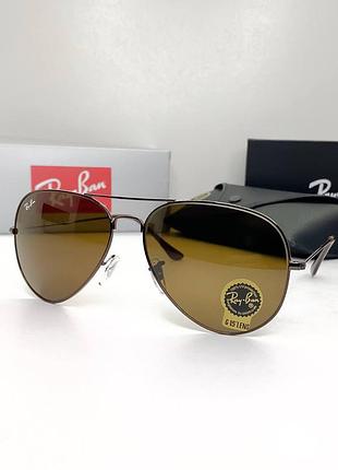 Мужские солнцезащитные очки ray ban 3025, 3026 aviator (2913)