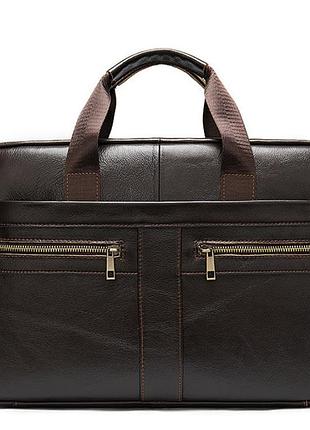 Мужская коричневая кожаная сумка для leather collection (2019)