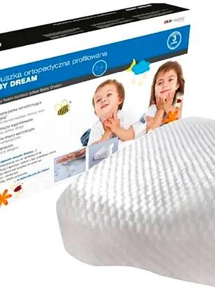 Ортопедическая подушка для детей 2-6 лет с микрофибровым чехлом 1 шт ecru armedical мс0638