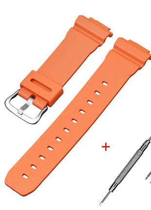 Ремінець для casio g-shock dw-6900 orange si