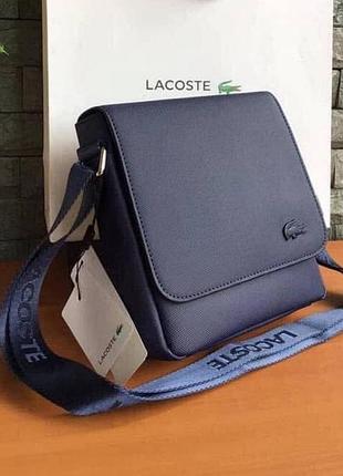 Мужская сумка lacoste (2027) синяя
