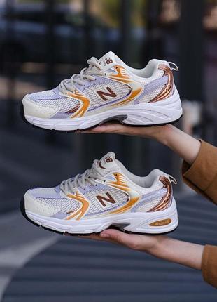 Светло-бежевые женские кроссовки нью-беланс 530 new balance 530 light pink rose gold 39