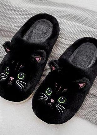 Тапочки женские домашние, милые и мягкие котики 35-40р