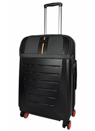 Чемодан в дорогу semi line 24" m black/orange line t5734-2