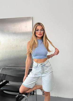Трендовые удлиненные шорты 28