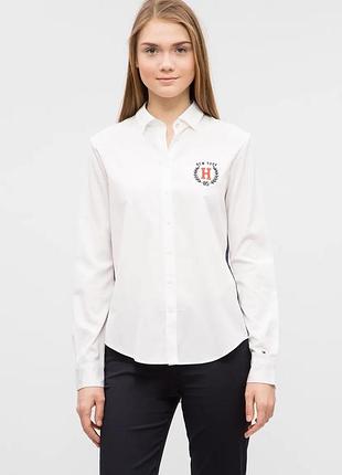 Tommy hilfiger коттоновая рубашка