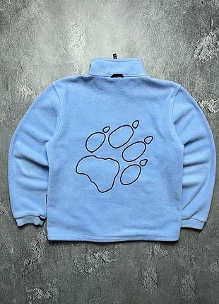 Vintage винтажная флисовая кофта jack wolfskin джек вулфскин big logo биг лого outdoor аутдор size m размер м