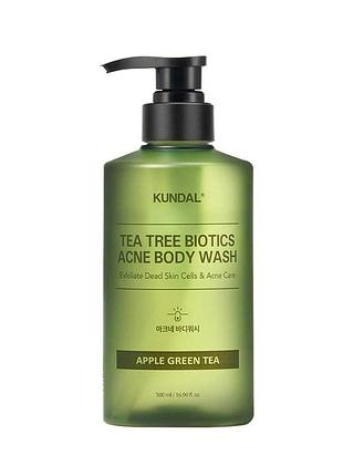 Гель для душа от высыпаний на теле kundal tea tree biotics acne body wash, 500 мл