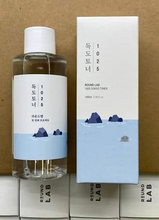Увлажняющий тонер round lab 1025 dokdo toner 100 мл