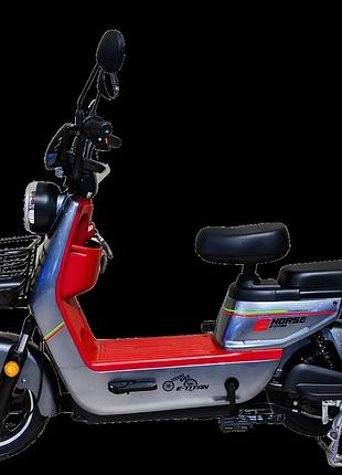 Електроскутер e-titan horse 14" сірий