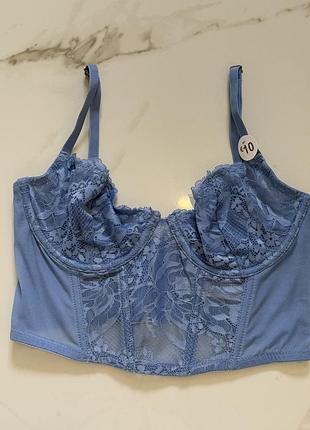 Голубой бюст-браллет primark