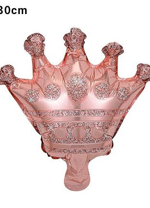 Фольгированный шарик корона 30х29см. (12")