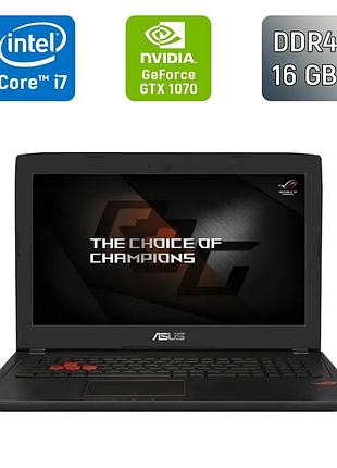 Ігровий ноутбук б-клас asus rog strix gl502sv / 15.6" (1920x1080) ips / intel core i7-6700hq (4 (8) ядра по 2.6 - 3.5 ghz) / 16 gb