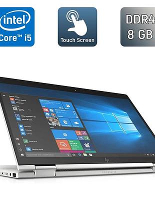 Ноутбук-трансформер hp elitebook x360 1040 g5 / 14" (1920x1080) ips touch / intel core i5-8250u (4 (8) ядра по 1.6 - 3.4 ghz) / 8