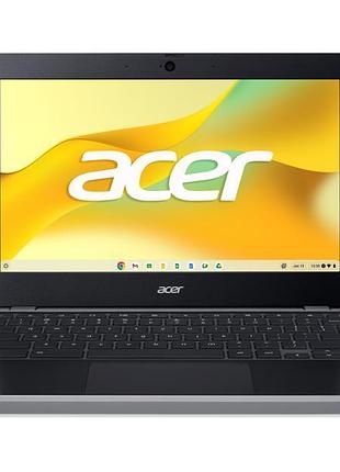 Ноутбук acer chromebook c723-tco 11" ips, mediatek mt8186tv, 8gb, f128gb, uma, chromeos, черный