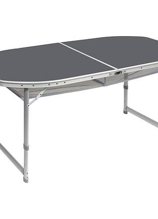Стол bo-camp case model oval 150x80 cm grey (1404399)