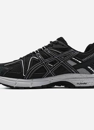 Черные мужские кроссовки asics gel kahana 8 black white gore-tex termo winter х ассикс 45