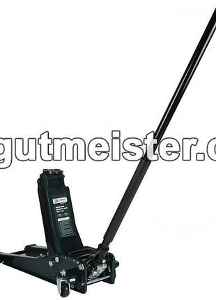 Домкрат подкатный гидравличный (жаба) gut mechanic 3t h-75/505mm hfj03505pro