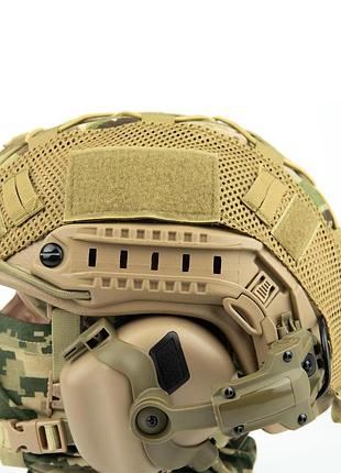 Шлем с наушниками earmor м31 fast wendy helmet uhwmpe nij iiia (m-l) койот