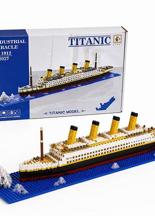 Конструктор лайнер titanic m2027 - модель корабля титаник на подставке, 1860 деталей, 56 см, 6+