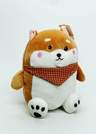 Мягкая игрушка shantou собака сиба ину коричневая (18 см) 3439-1