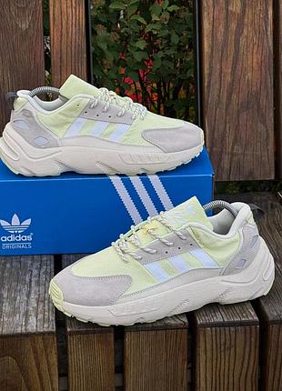 Кроссовки мужские подростковые adidas zx22 boost, светлые (летние) демисезонные весна-лето-осень замша кожа текстиль размер 40-45 новые 2003-4