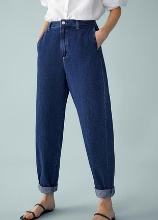 Джинси штани жіночі massimo dutti relaxed barrel jeans/розмір xs-s