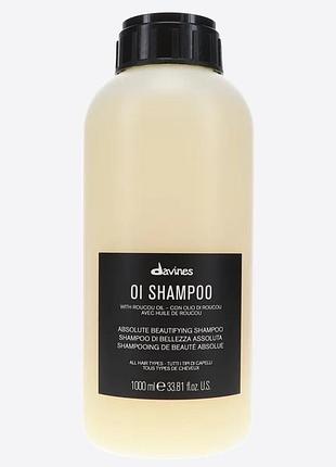 Oi shampoo шампунь для абсолютной красоты волос davines, 1000 мл