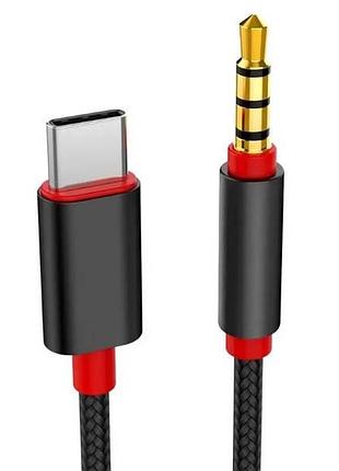 Кабель для колонок та автомагнітол 1м aux typec-01