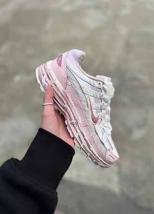 Женские кроссовки найк стильные повседневные nike p-6000 custom pink 36 38