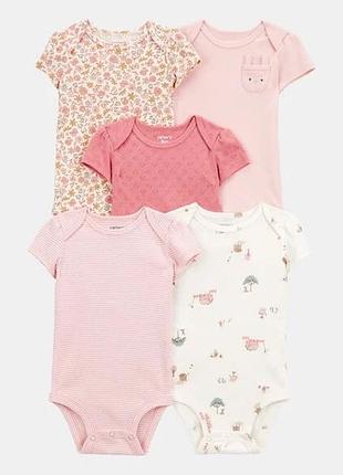 Боді бодіки carter’s з коротким рукавом на дівчинку