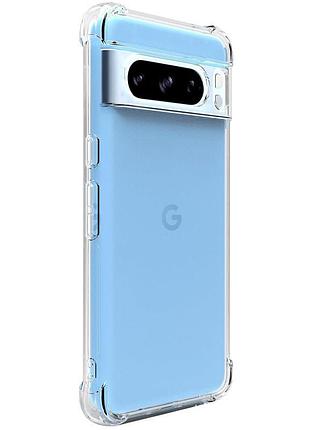 Чехол-накладка getman ease logo tpu для google pixel 8 pro, прозрачный защитный кейс с усиленными углами, защитой камеры