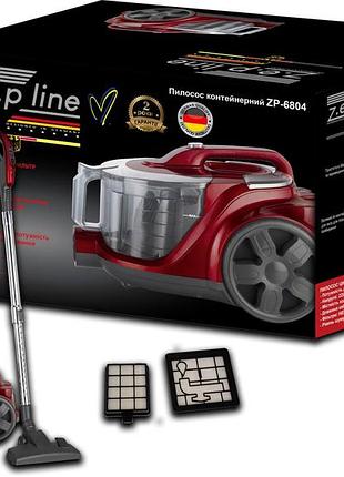 Пилосос контейнерний 4л zepline zp-6804 червоний