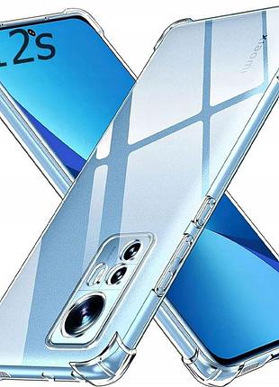 Чехол-накладка getman ease logo tpu для xiaomi redmi note 12s , прозрачный защитный кейс с усиленными углами, защитой камеры