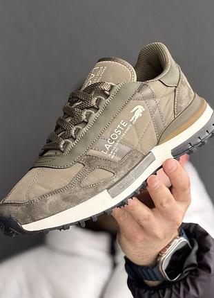 Чоловічі кросівки лакоста стильні повсякденні lacoste elite active t 41