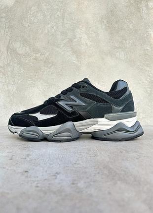 Мужские кроссовки стильные нью баланс new balance 9060 black gray 41