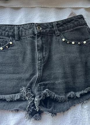 Джинсові міні шорти zara