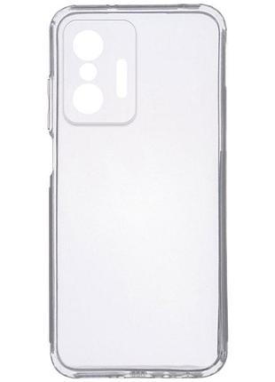 Чохол tpu transparent 1.5 мм із захистом камери для xiaomi 11t / xiaomi 11t pro, прозорий захисний кейс безбарвний