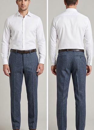 Штани\брюки incotex slim fit pattern 30 wool pant