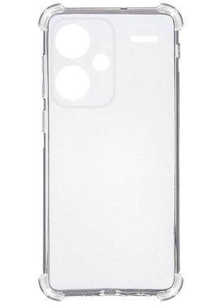 Чехол-накладка getman ease logo tpu для xiaomi redmi note 13 pro+ , прозрачный защитный кейс с усиленными углами, защитой камеры