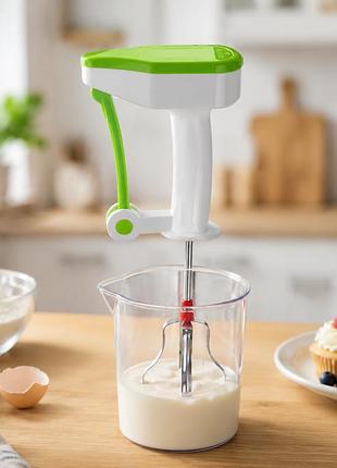 Ручной миксер easy flow blender / полуавтоматический механический венчик для сбивания портативный беспроводной