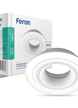 Встроенный светильник feron dl6130 под лампу белый