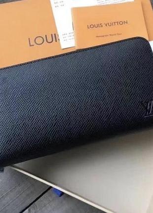 Чоловічий гаманець louis vuitton (60017) black